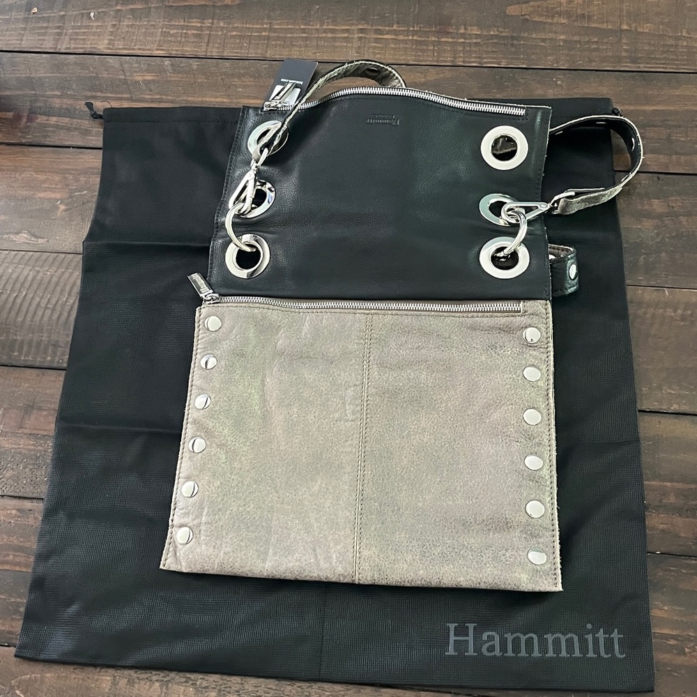Hammitt Montana Rev LG Reversible Black & 
Pewter Bag Deadstock - Picture 8 of 17
